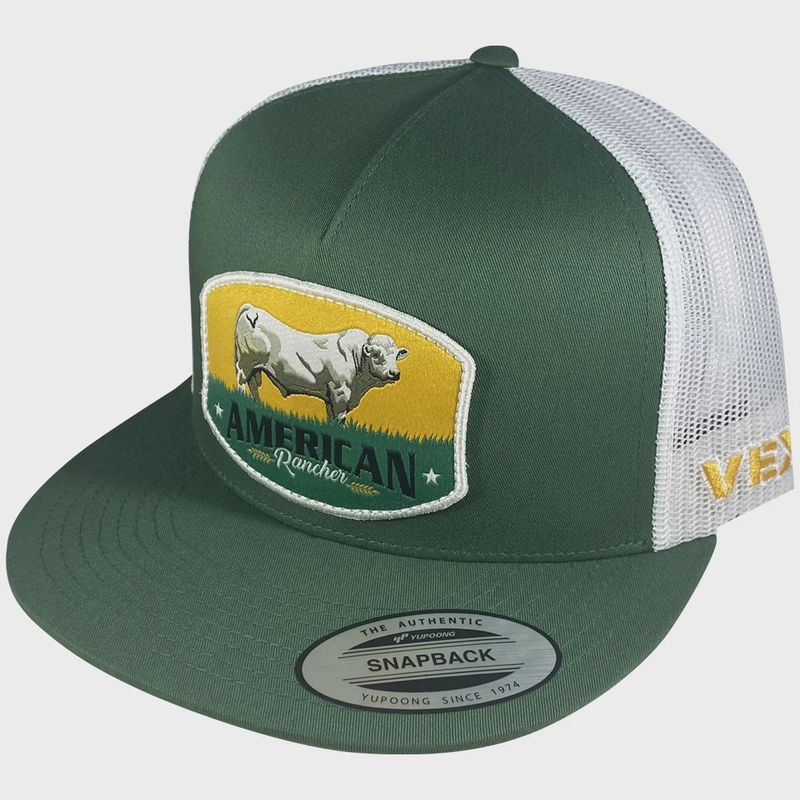 American Rancher - Charolais - Dark Green/White Mesh