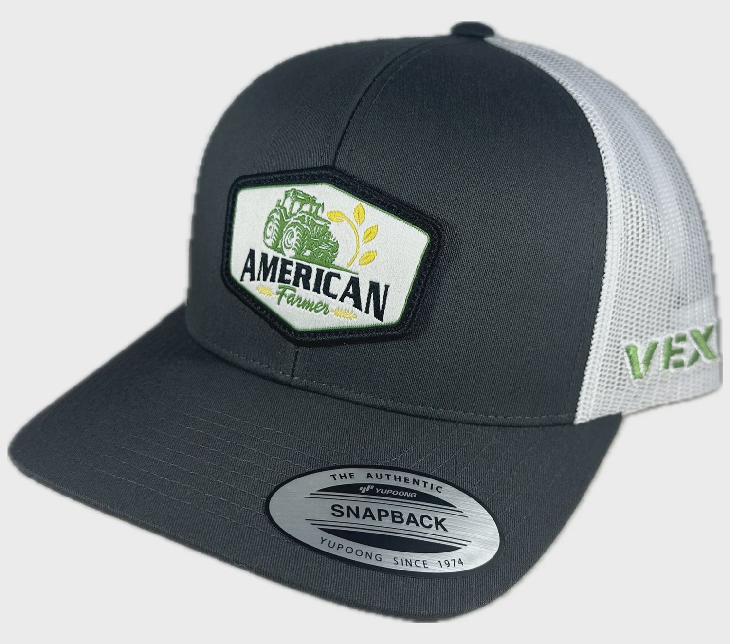 American Farmer - Tractor - Charcoal/White Mesh