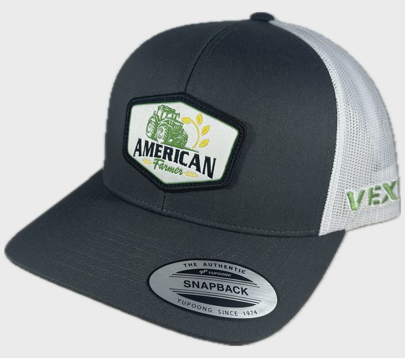 American Farmer - Tractor - Charcoal/White Mesh