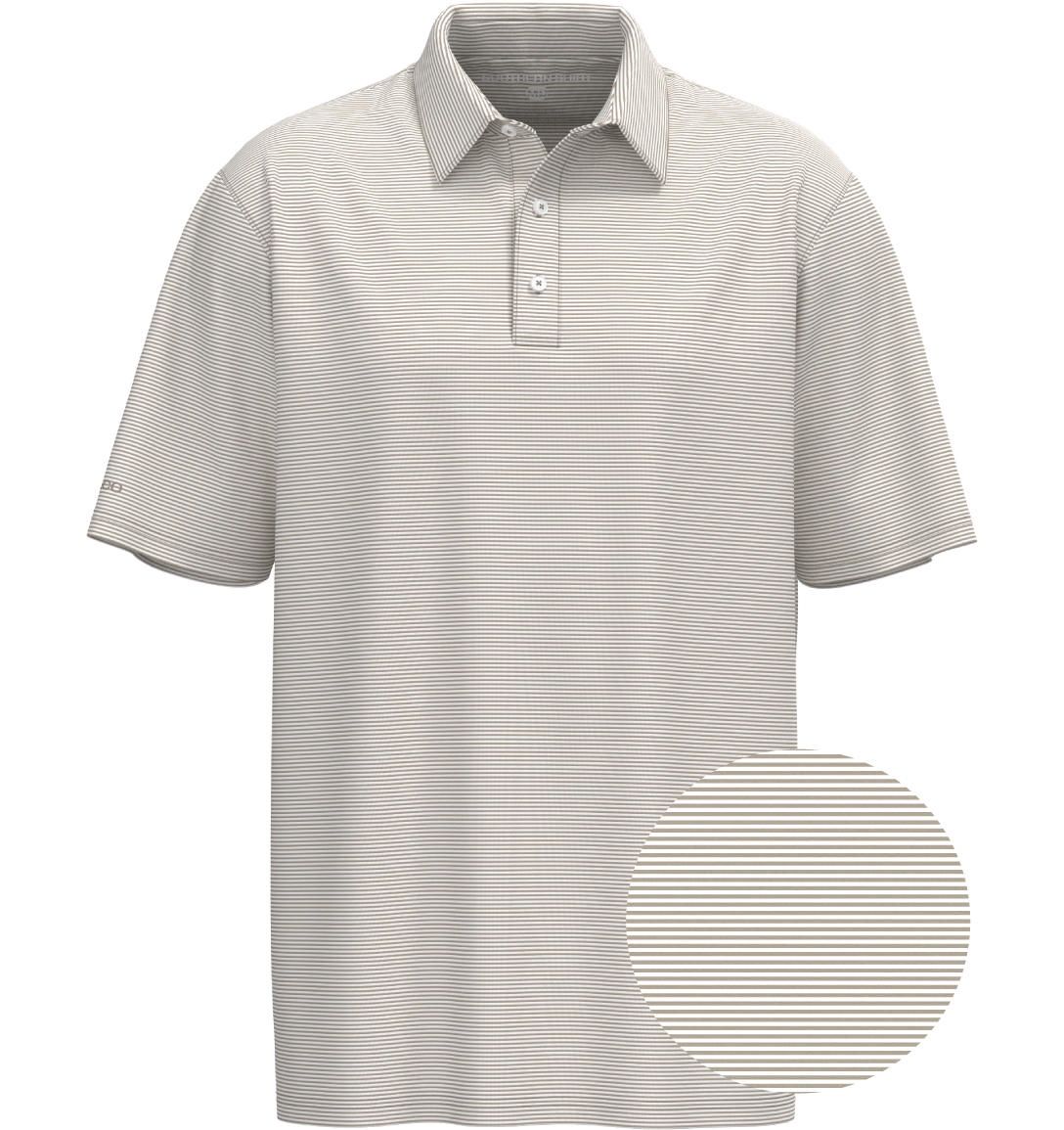 Heather Madison Stripe Polo, Color: Mojave, Size: SM