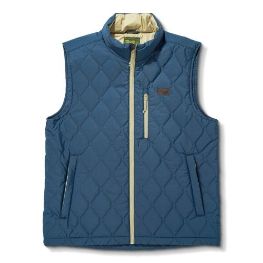 BARNWELL PUFF VEST, Colour: DENIM, Size: S