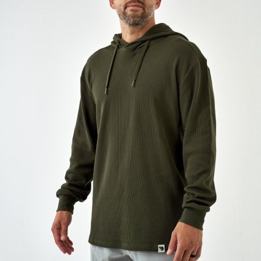 THERMAL HOODIE, Colour: MALLARD GREEN, Size: Small