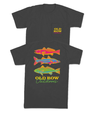 The Outdoors Neon Fish Pocket Tee