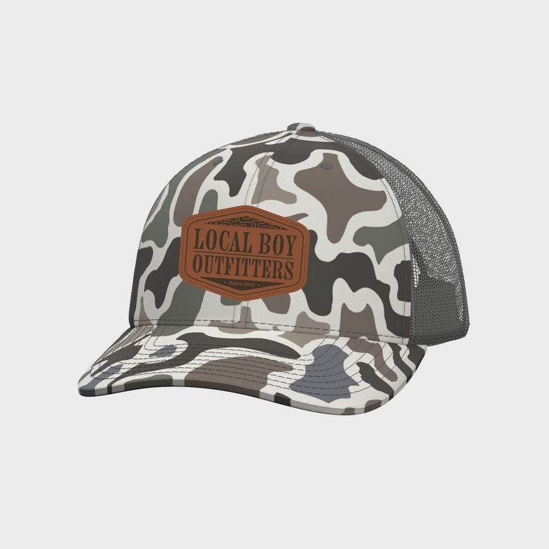 Topo Leather Trucker Hat