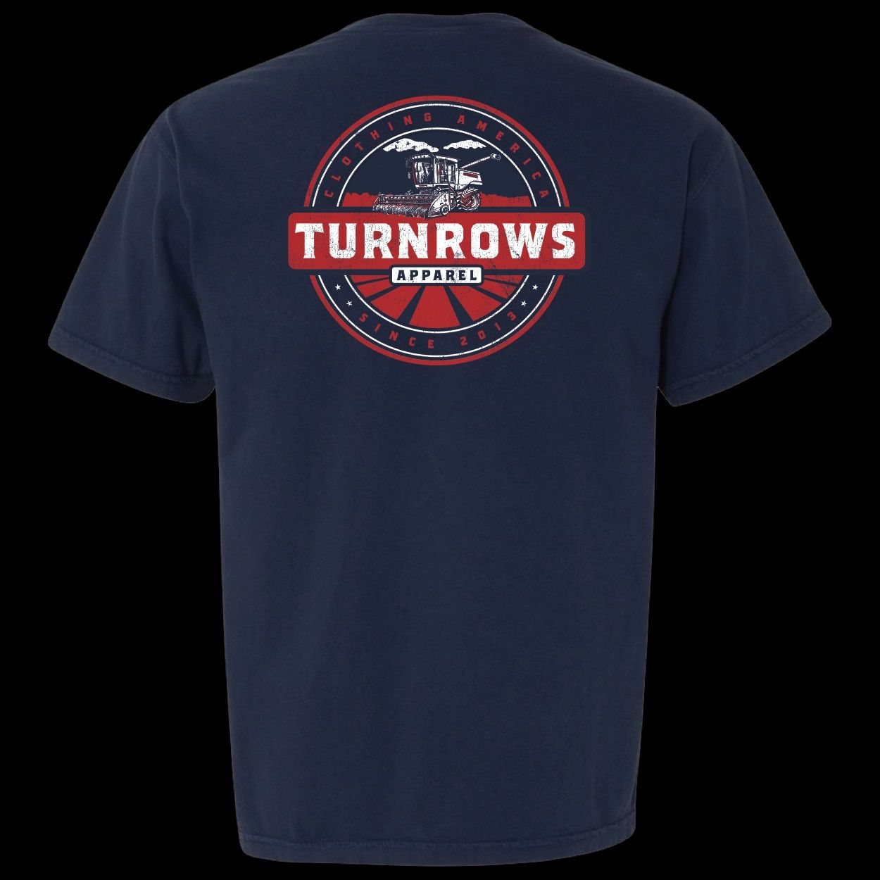 Patriotic Tractor Pocket Tee