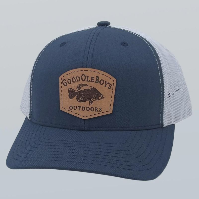 Crappie Patch Navy/White Hat