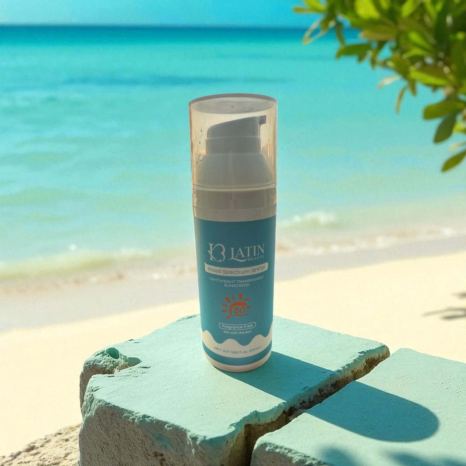 Transparent Gel Sunscreen SPF 50 by Latin Beauty