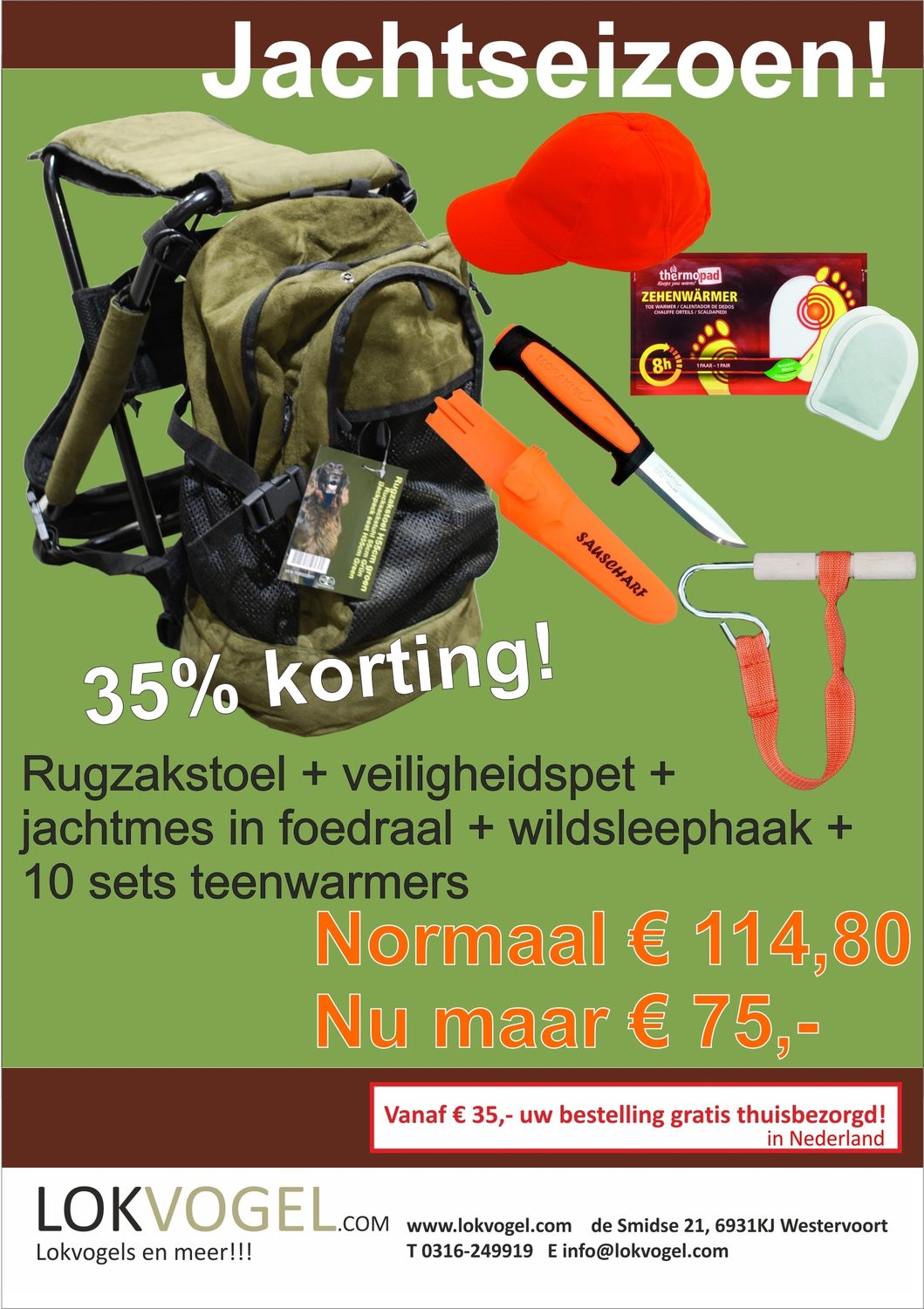 Jachtseizoen pakket