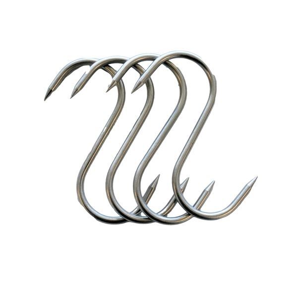 Vleeshaak RVS D6mmx160mm 4stuks