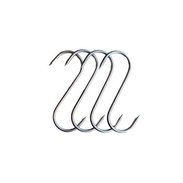 Vleeshaak RVS D5mmx100mm 4stuks