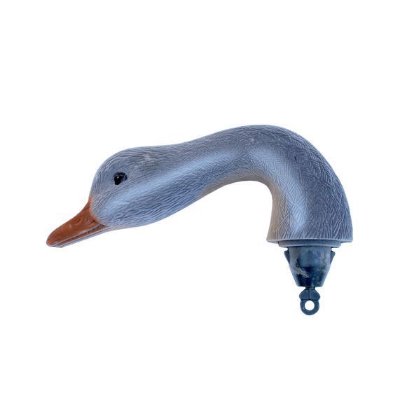 Kop gans foeragerend grauw geflockt