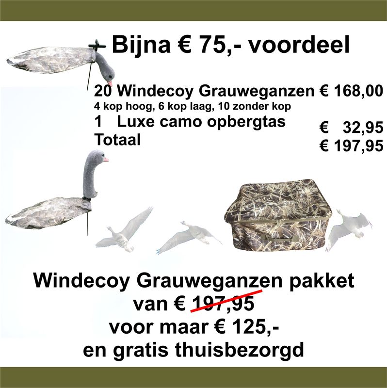 Windecoy actiepakket GRAUW