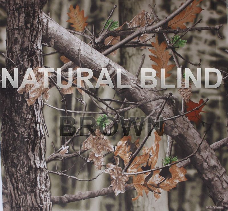 Camouflagenet clearview 1,5mtr hoog natural blind bruin per meter