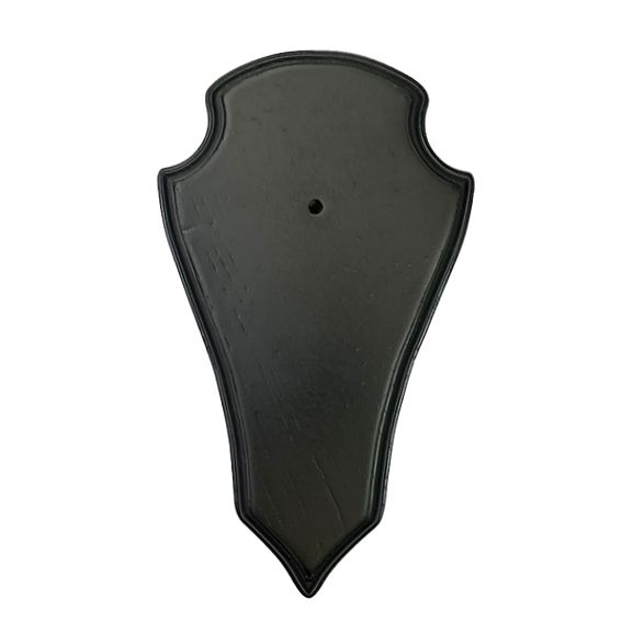 Gewei/ reeplank BUDGET eiken bruin maat 22x13x1,8cm incl. dubbele kaakuitsparing punt per stuk