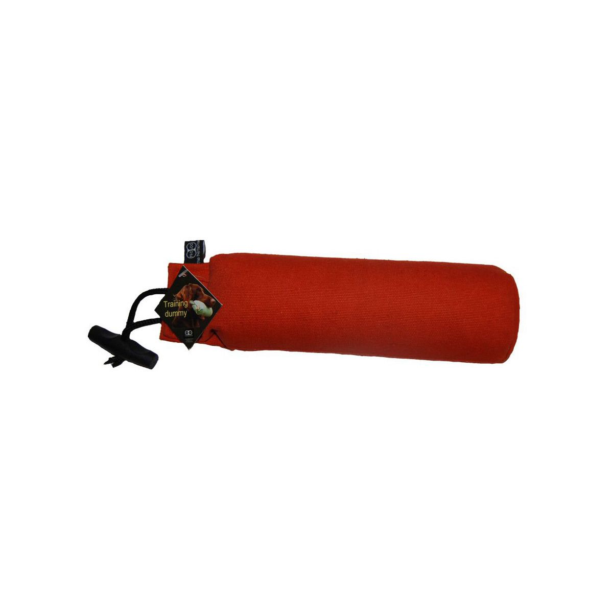 Hunde dummy universell 500gr Orange. Leinwand/Granulatfüllung 100% Auftrieb mit Wurfgriff
