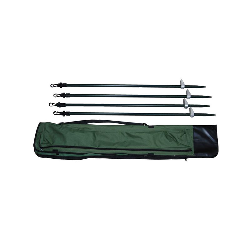 Verstelbare poten aluminium tbv camouflage net 90-180cm per 4 stuks
