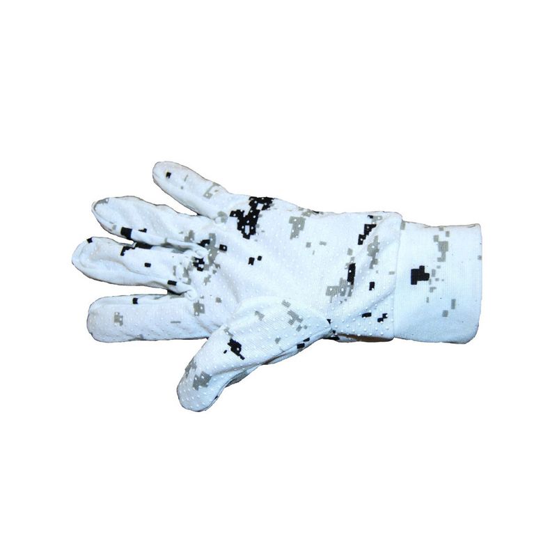 Handschoen camouflage sneeuw per 12 stuks Handschoen camouflage sneeuw per 12 stuks