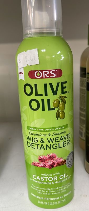 ORS olive oil wig and weave detangler 