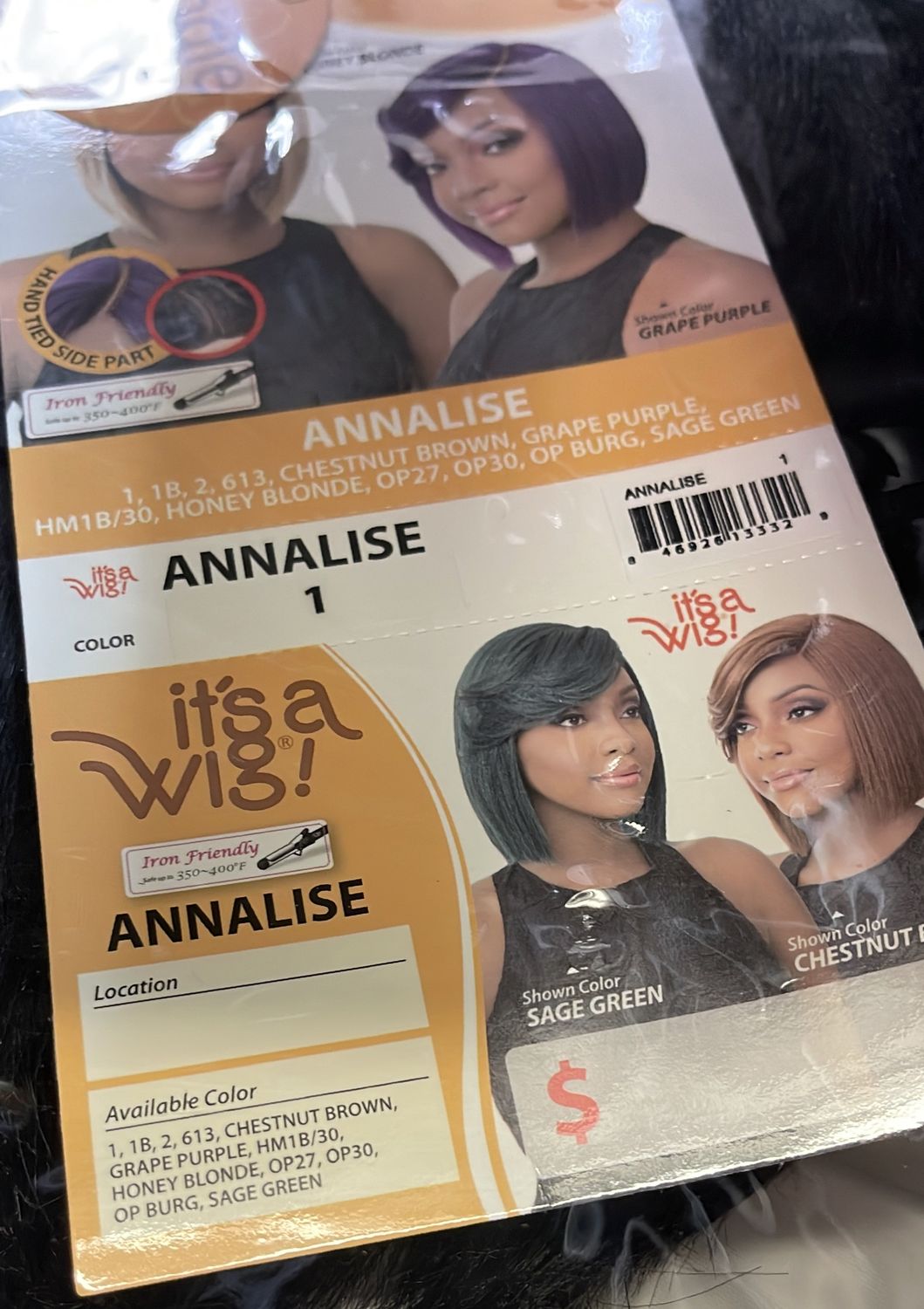 its a wig Annalise color 1