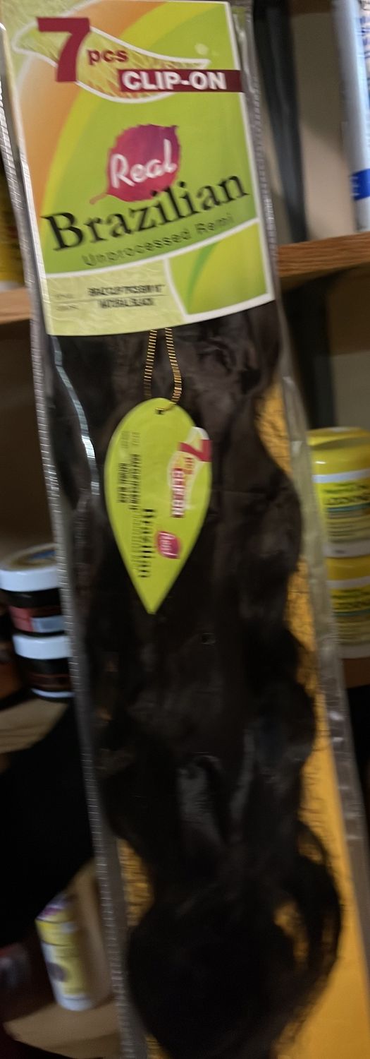 Real brazilian 7 pc clip in 