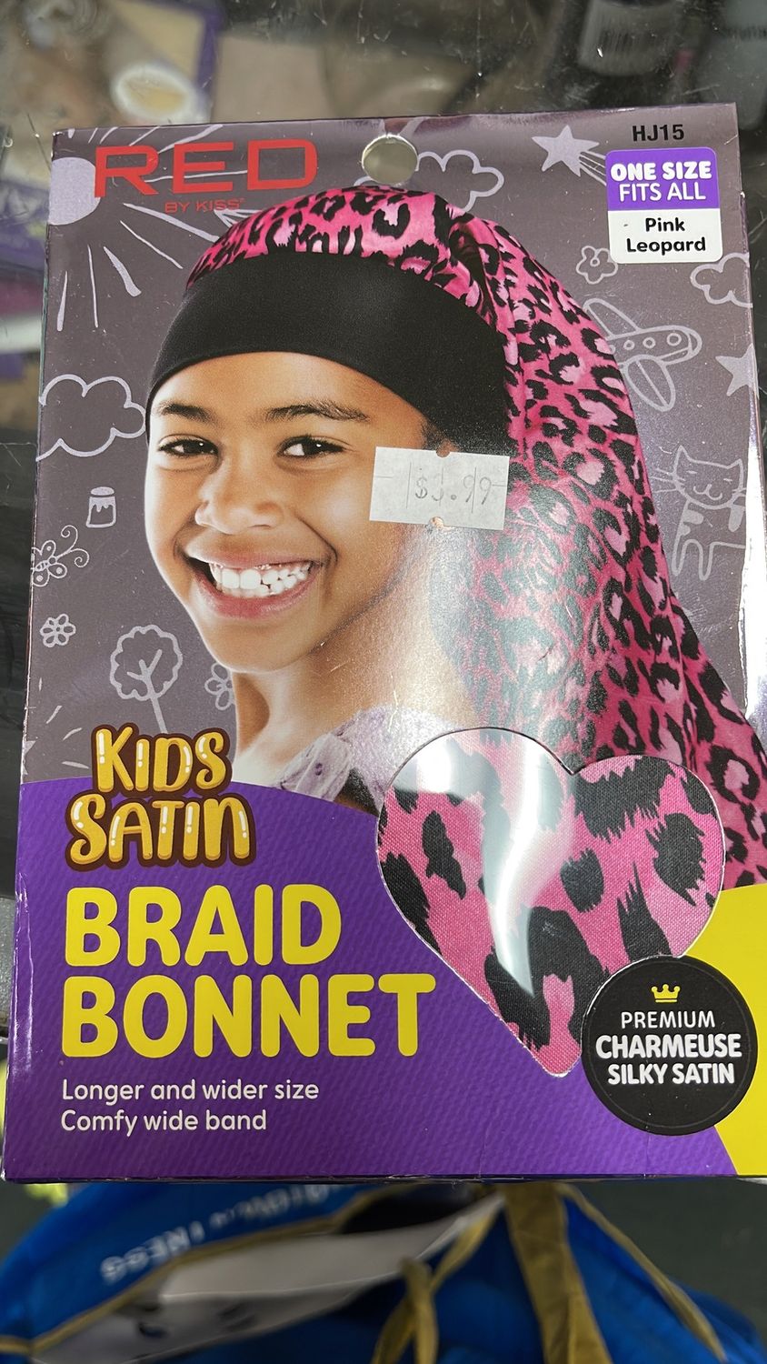 kiss satin braid bonet