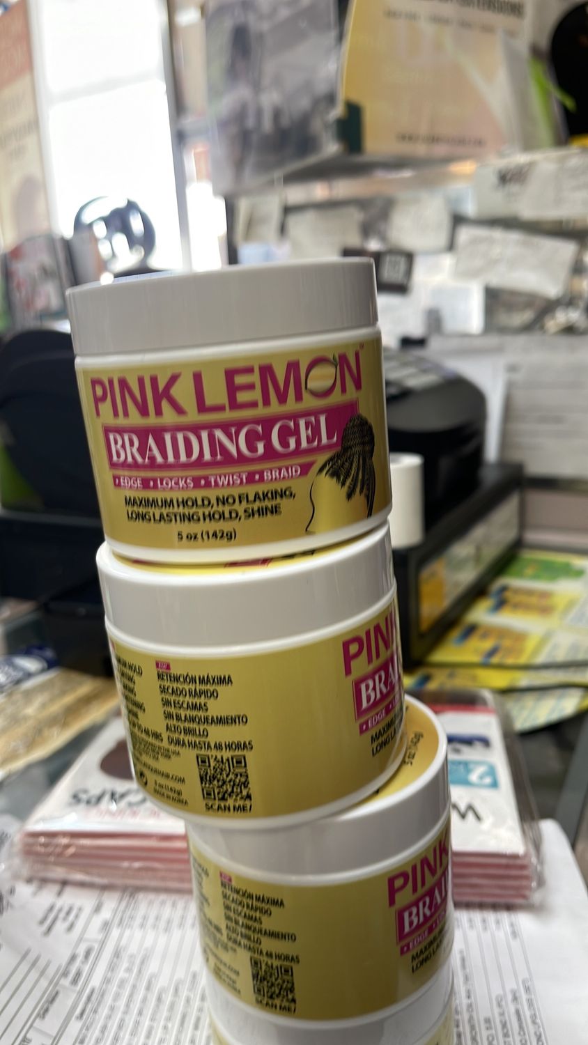 pink lemon braiding  gel