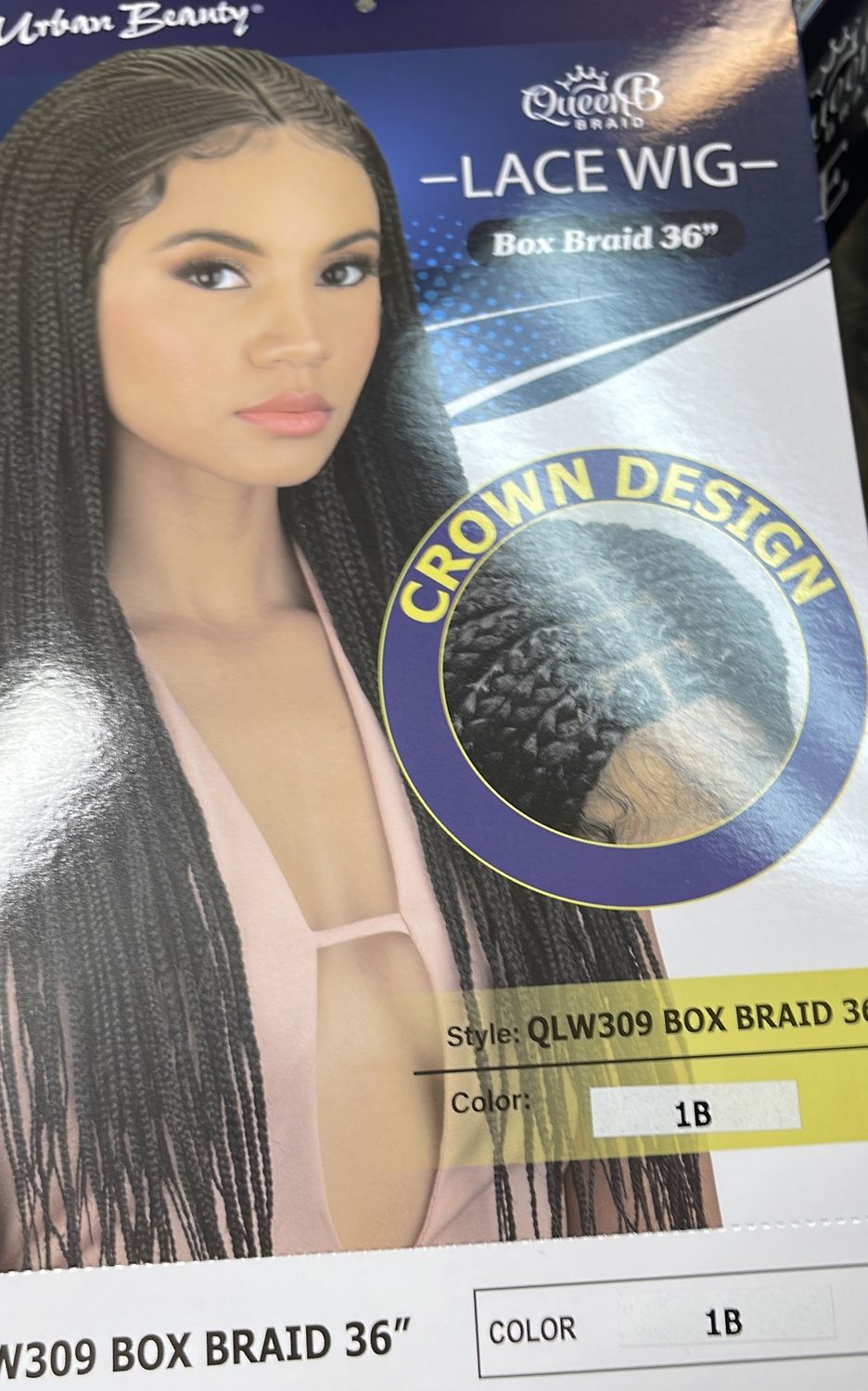 wueen b lace wig box braid