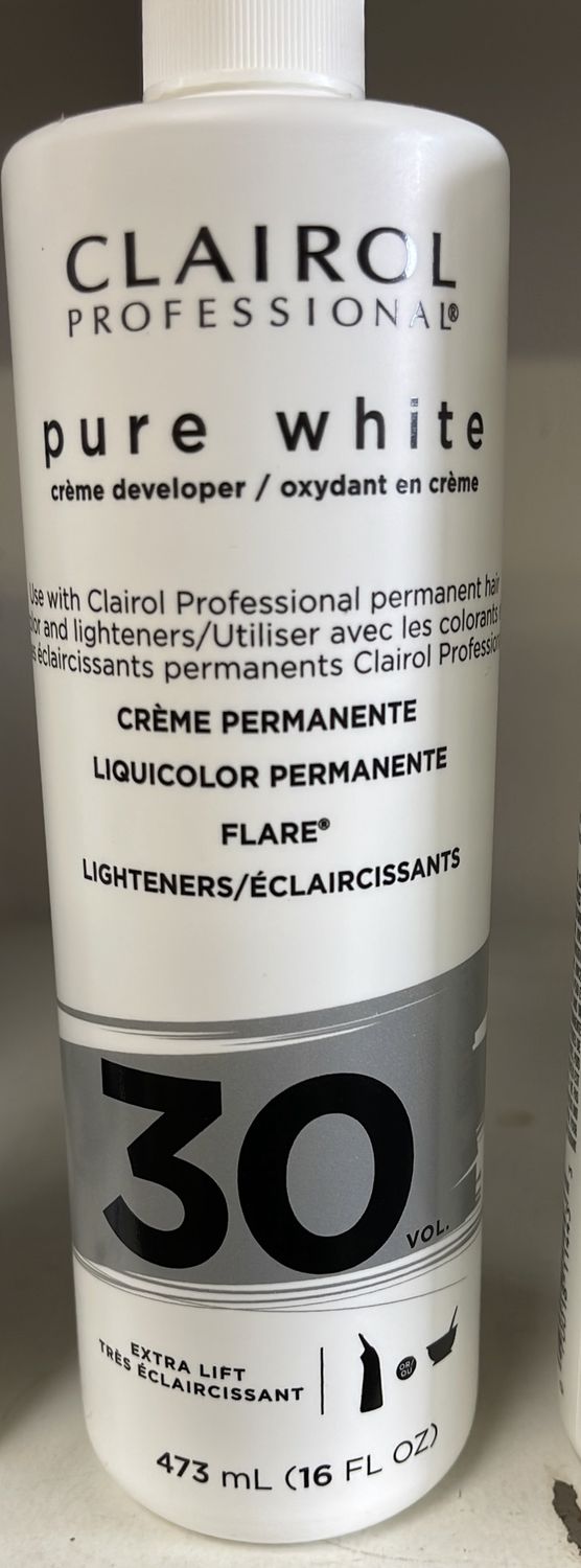 clairol pure white 30 vol