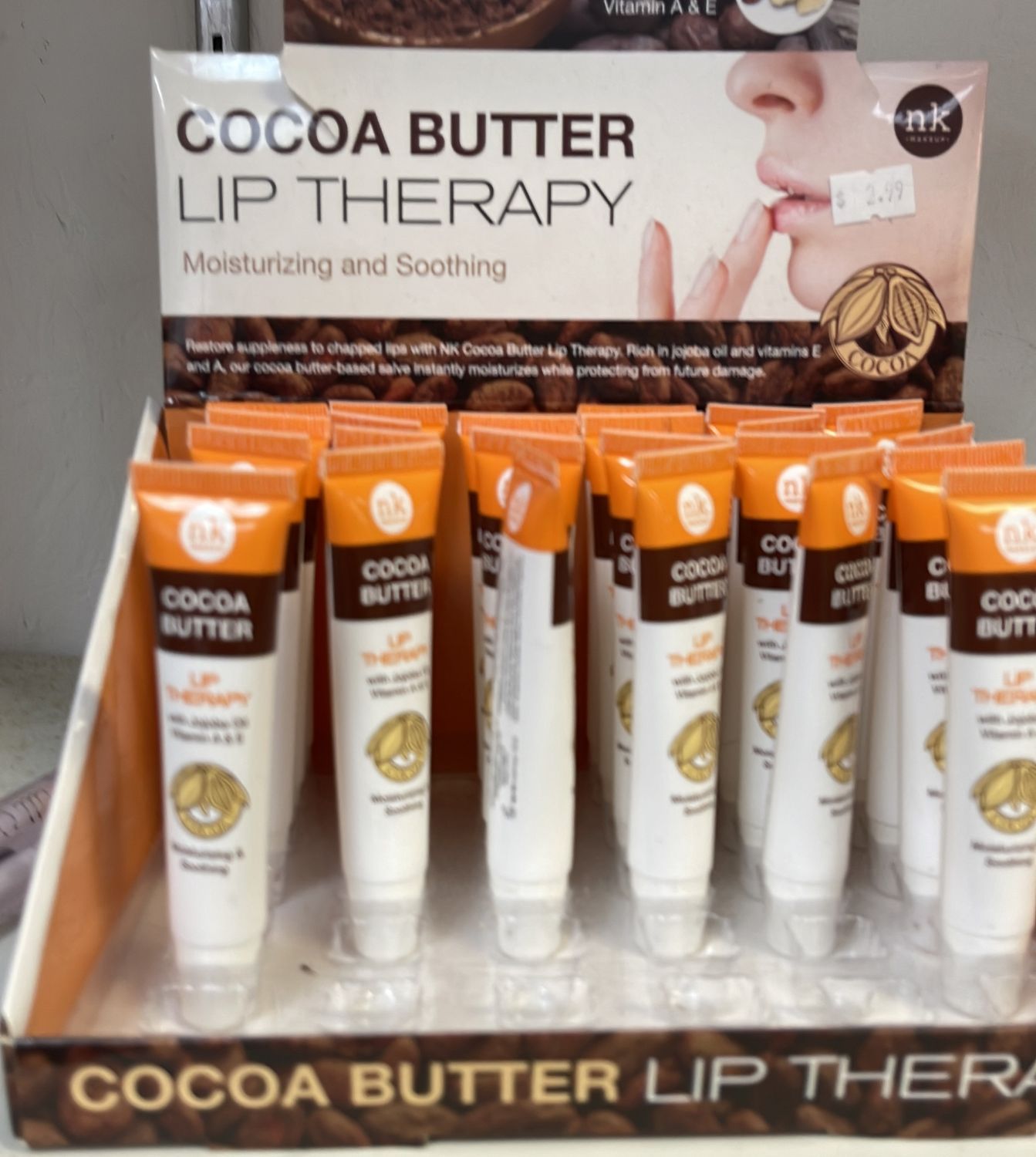 NK cocoa butter lip therapy