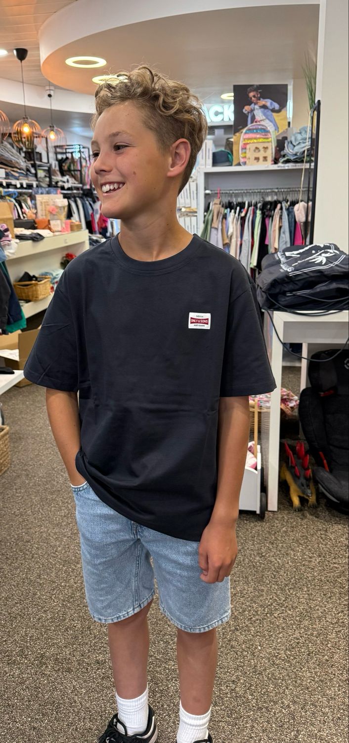 Only &amp; Sons Junior OSJFRED label tee