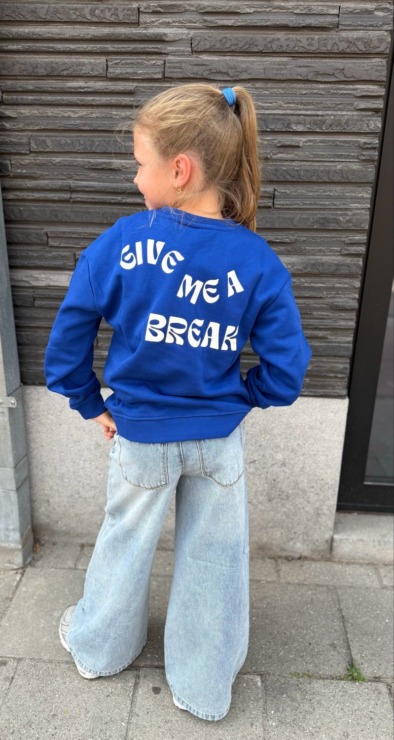KIDS ONLY KOGCAMINE oversized Give me a break sweater Mazarine blue