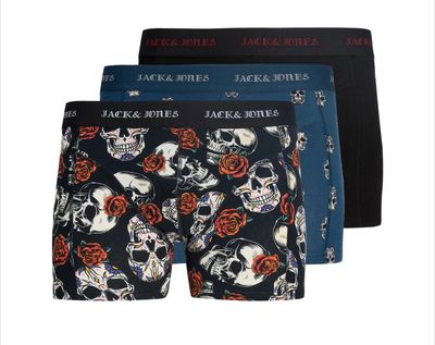 Jacmurphy Skull 💀 trunks 3-pack boxershorts JACK &amp; JONES JUNIOR