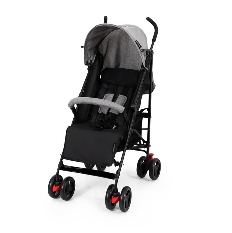 5-standen plooibuggy Banini Little World grijs/zwart