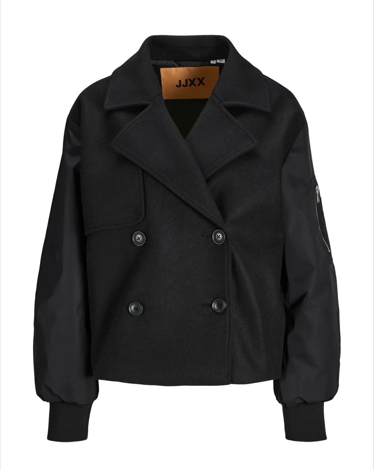 JXHARPER MIX BIKER JACKET BLACK JJXX