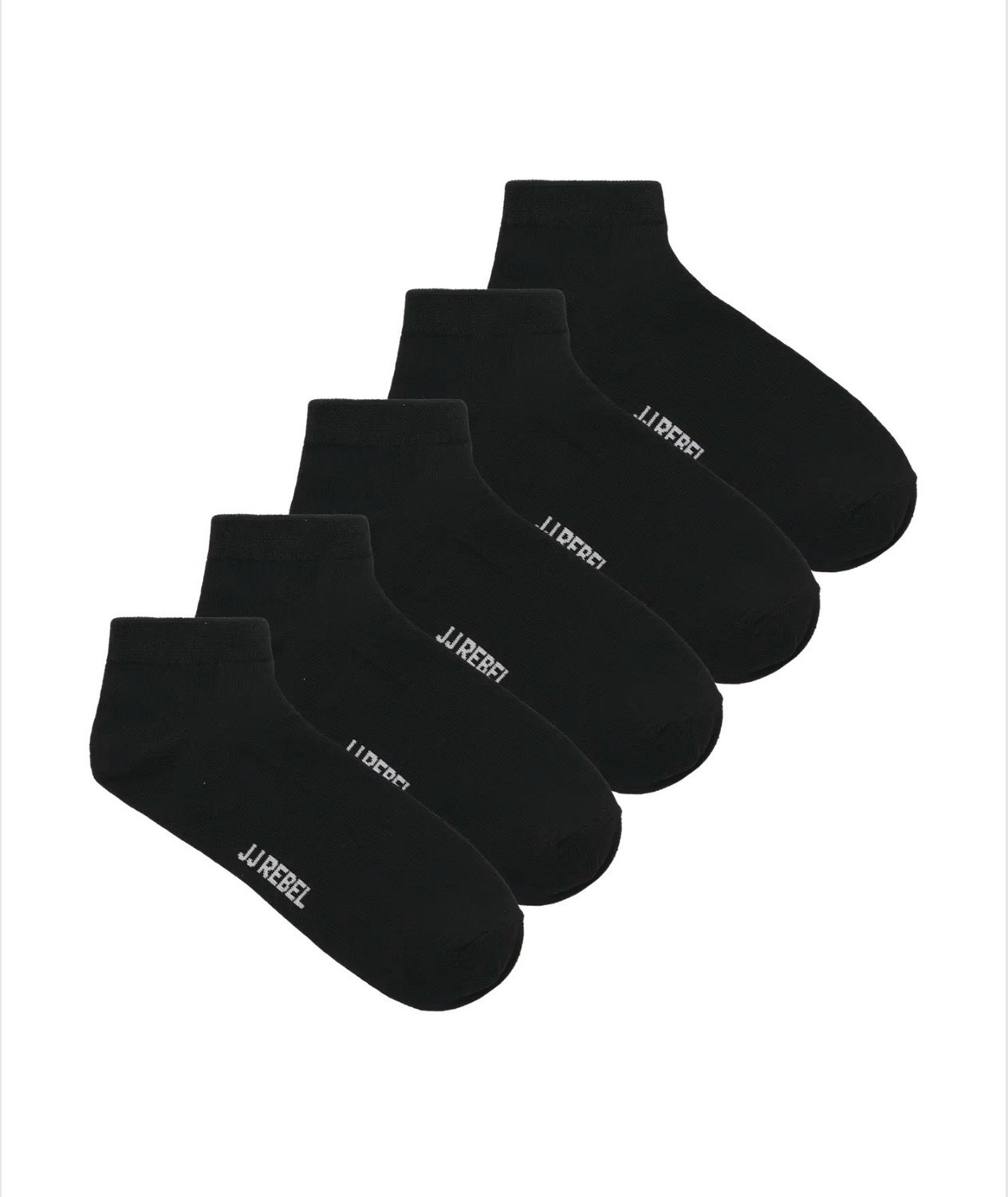 JREBREBEL LOGO SHORT SOCKS 5 PACK