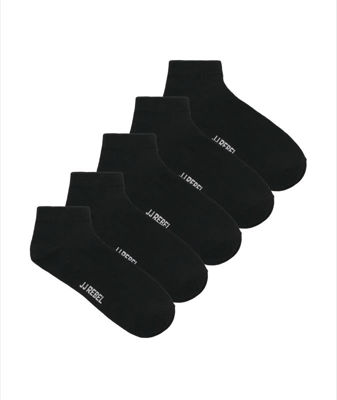 JREBREBEL LOGO SHORT SOCKS 5 PACK