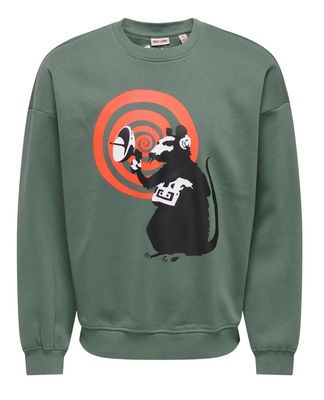 ONSBANKSY VTG CREW NECK VD