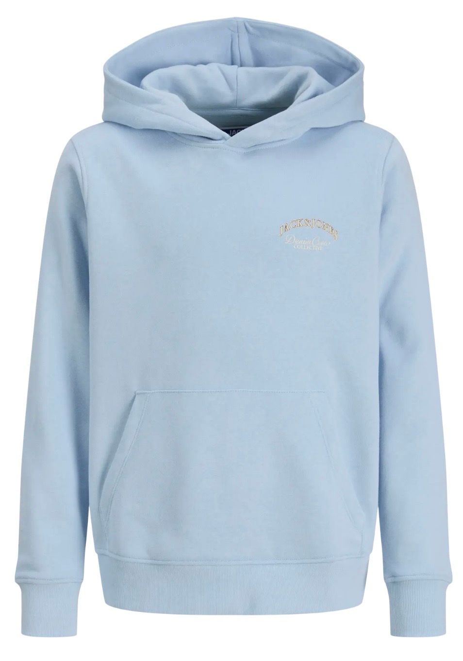 Hoody lichtblauw mét backprint JACK &amp; JONES MINI JJEBRANDES RELAXED