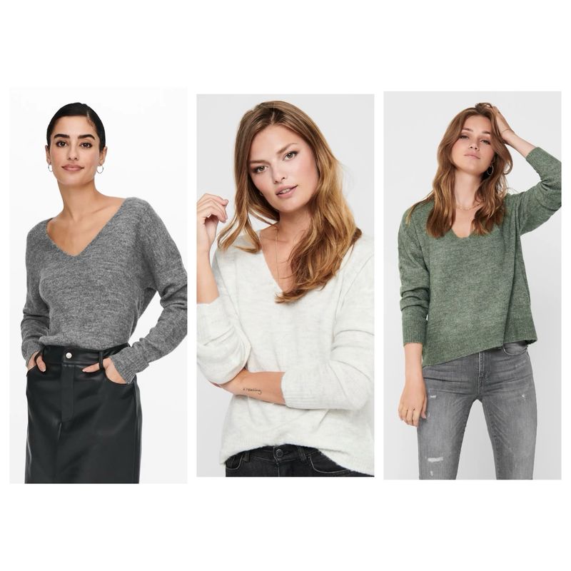 JDYELANORA L/S V-NECK PULLO. KNT NOOS