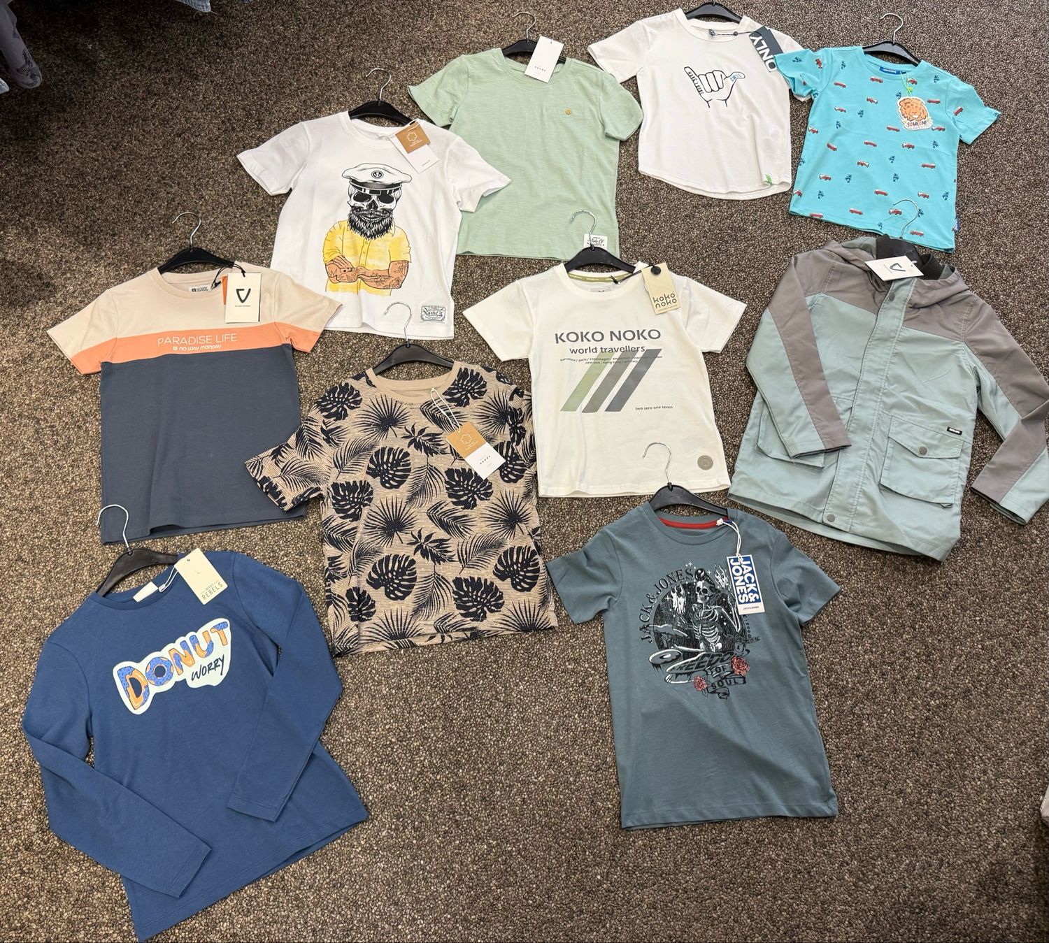 Voordeelpakket 3 voor jongens maat 122/128– Name It, Koko Noko, Someone &amp; Levi’s – 10 stuks voor slechts €49,99!