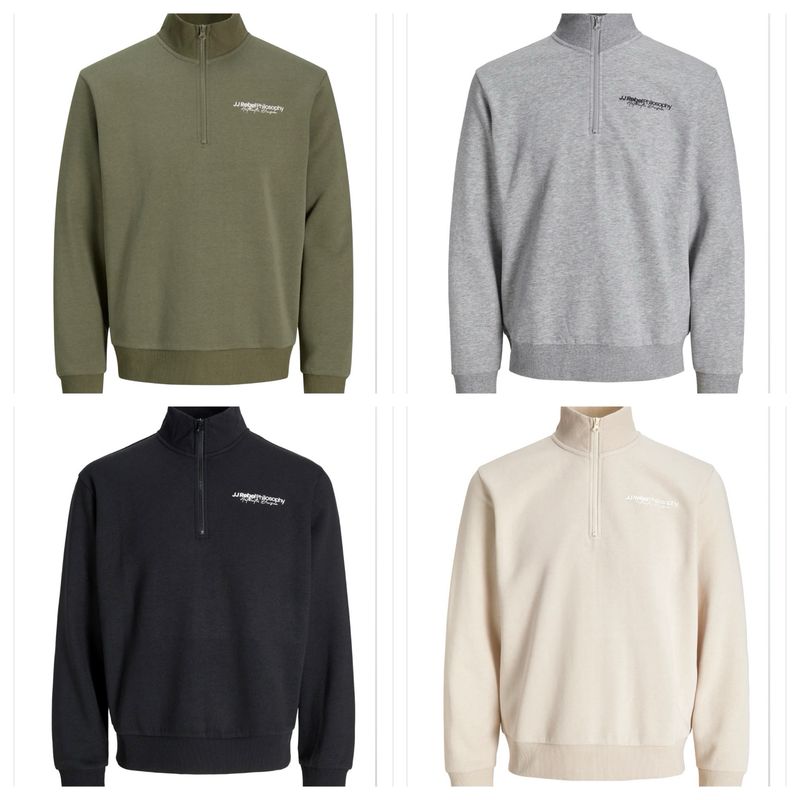 Sweater JJ REBEL ZACK SWEAT HALF ZIP