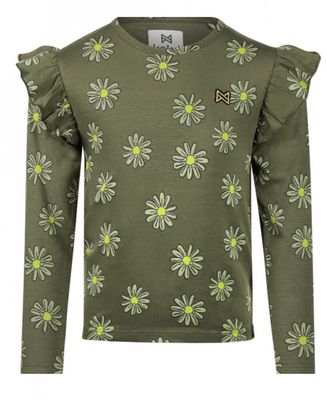 Koko Noko Longsleeve – Kaki met Bloemenprint