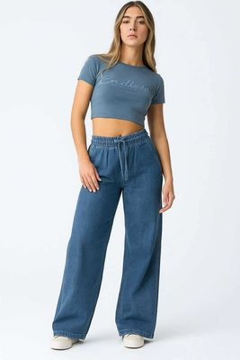 Tiffosi baggy jeans medium blue girls