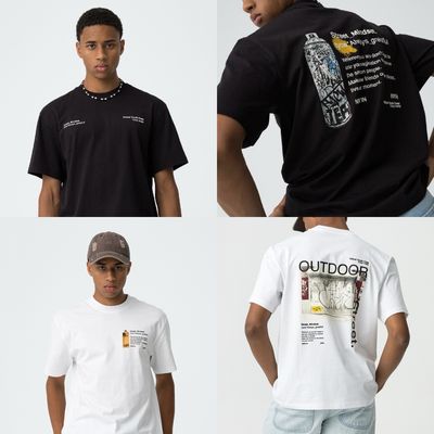 T-shirt Max zwart Tiffosi met backprint