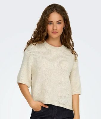 JDY Gebreide Pullover – Zachte dames trui met 3/4 mouwen