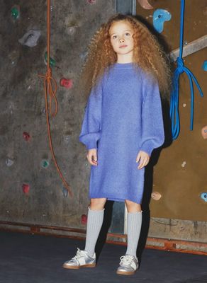 Name It winterkleed NKFOMARIAN LS KNIT DRESS – Blue Ice