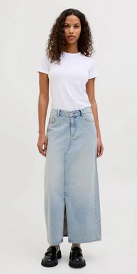 JXLAURA HW LONG DENIM SKIRT DNM