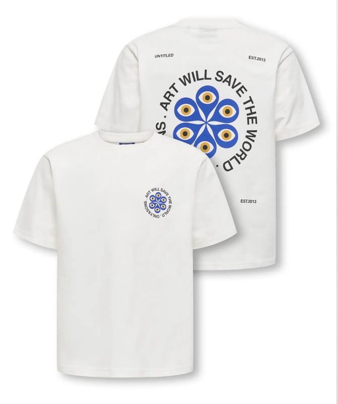 Only&amp;Sons Junior T-shirt mét backprint OSJFRED CLAUDE RLX SS TEE JRS