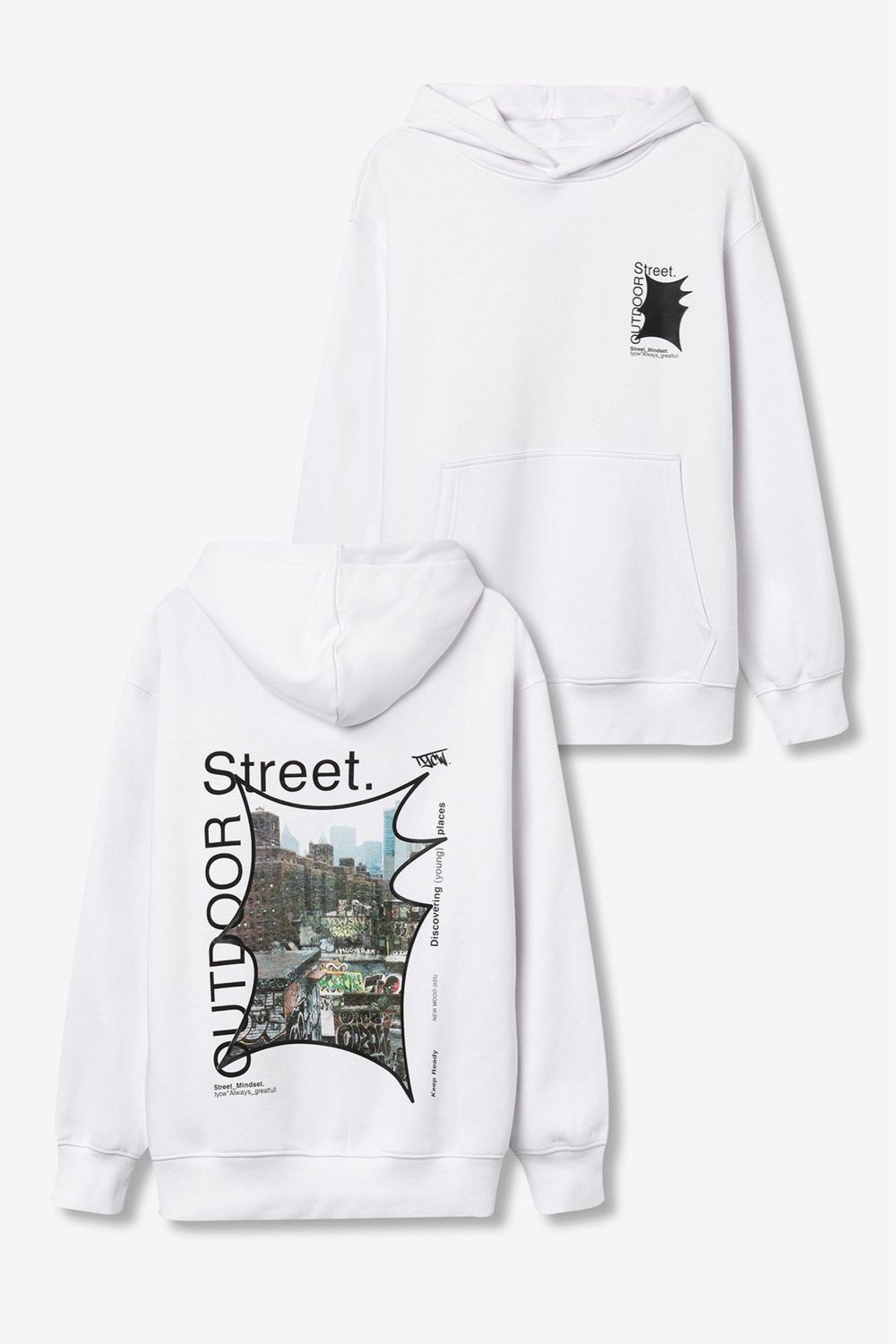Tiffosi Matz hoodie wit