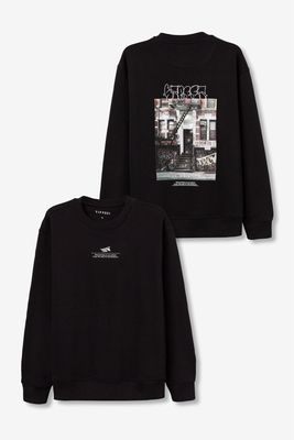 Tiffosi Mason sweater met backprint zwart